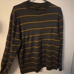 Sebastian cooper Men's Striped Sweater - Black and Gold